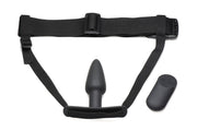 Bum-Tastic Vibrierender Analplug mit Gurtzeug & Fernbedienung