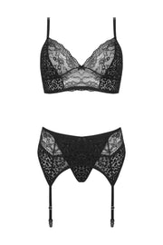 3-teiliges Dessous-Set Sanne - schwarz