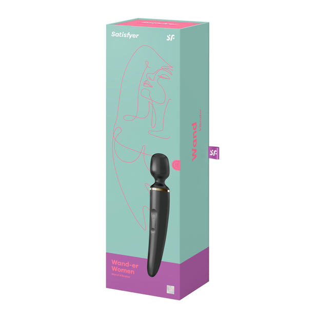 Satisfyer Wand-er Woman - Schwarz/Gold