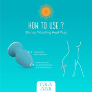 Cala Azul - Blanca Vibrierender Analplug