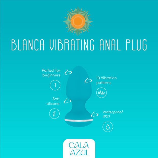 Cala Azul - Blanca Vibrierender Analplug