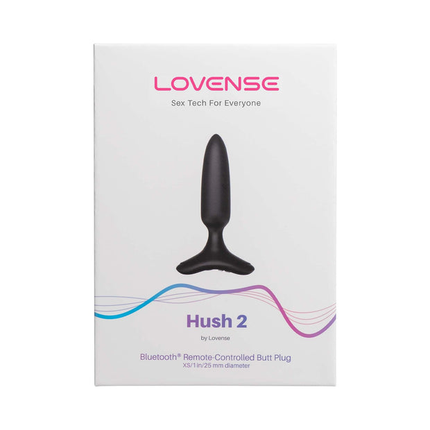 Lovense - Hush 2 Vibrationsbuttplug Mit App - Schwarz