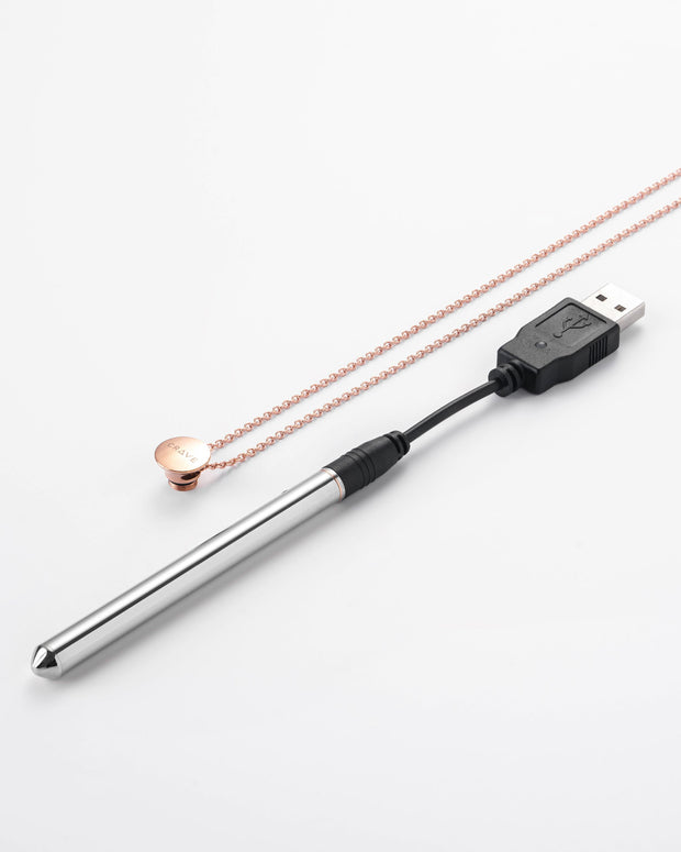 Crave - Vesper Vibrator Ketting - Rose Goud