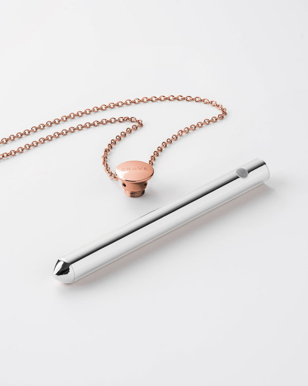 Crave - Vesper Vibrator Ketting - Rose Goud
