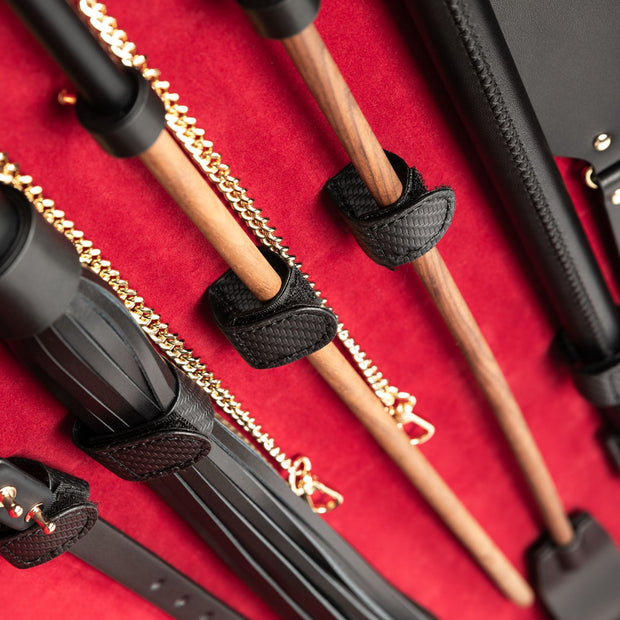 Bedroom Fantasies - Bondage-Koffer 17 Teile - Rindsleder