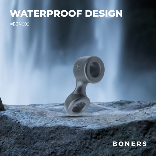 Boners Cockring En Ballstretcher - Grijs