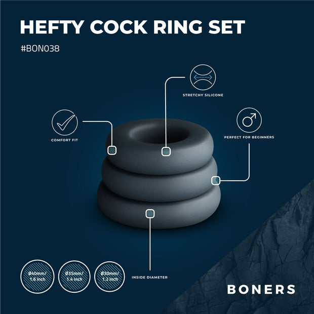 Boners Großes Penisring-Set