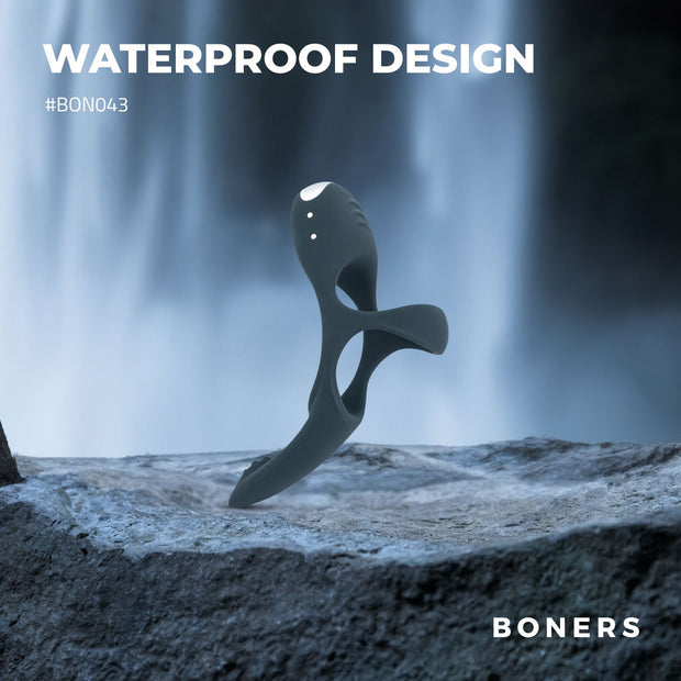Boners Triple Penisring - Blau