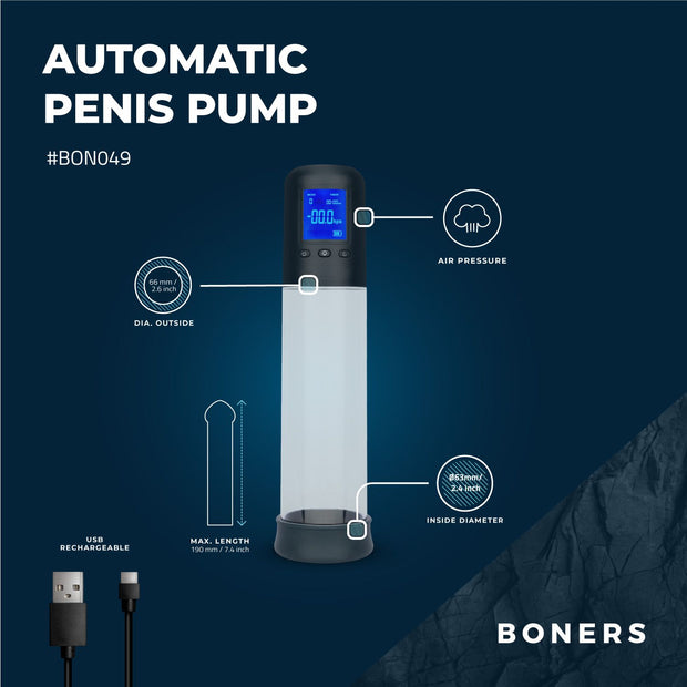 Boners - Penis-Pumpe mit LCD-Bildschirm