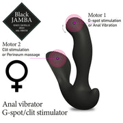 FEELZTOYS - BLACK JAMBA ANAL VIBRATOR