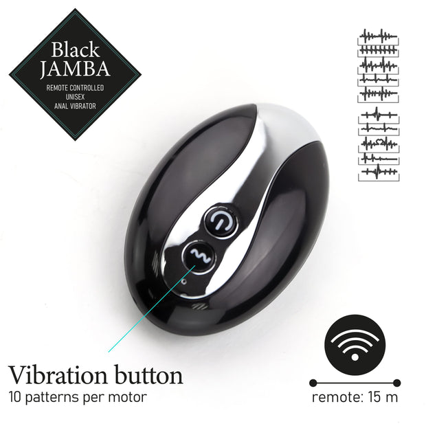 FEELZTOYS - BLACK JAMBA ANAL VIBRATOR