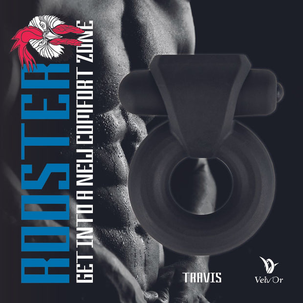 VELV'OR - HAHN TRAVIS BULKY PENISRING MIT VIBRIERENDER MINI-KUGEL