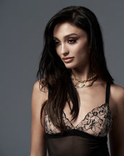 Obsessive - Exquisite Vila Blanes Lange Chemise - Schwarz