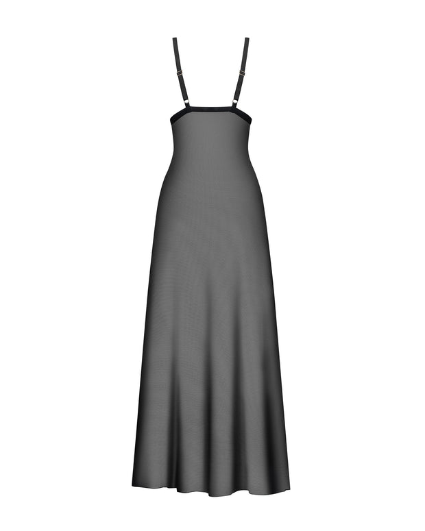 Obsessive - Exquisite Vila Blanes Lange Chemise - Schwarz