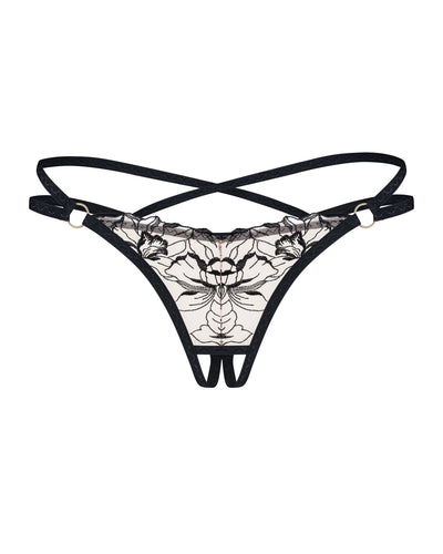 Obsessive - Exquisite Vila Blanes Schrittloser String - Schwarz