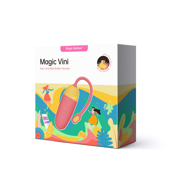 Magic Motion - Vini per App gesteuertes Vibro-Ei - Koralle/Gelb