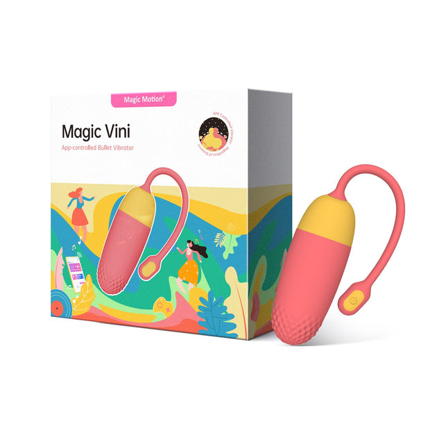 Magic Motion - Vini per App gesteuertes Vibro-Ei - Koralle/Gelb