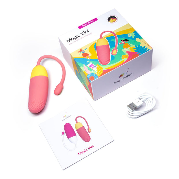 Magic Motion - Vini per App gesteuertes Vibro-Ei - Koralle/Gelb
