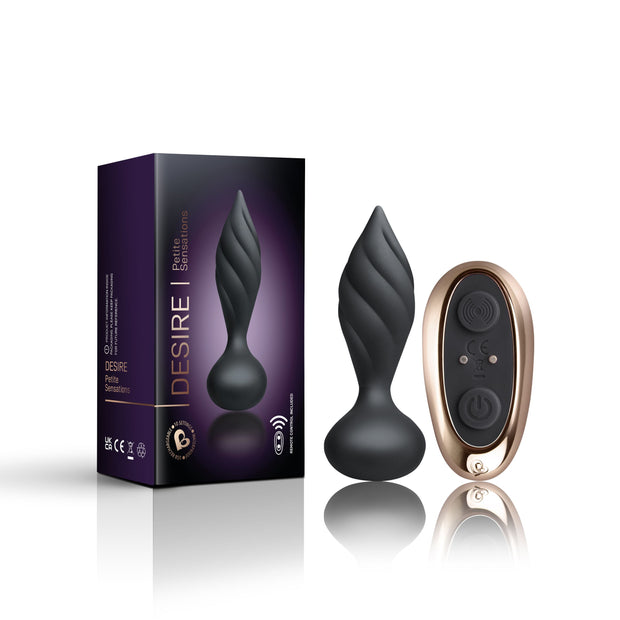 Rocks-Off - Petite Sensations Desire vibrierender Analplug - Schwarz