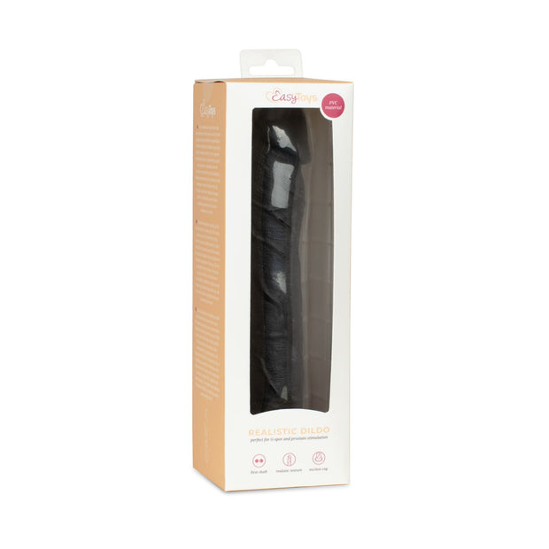 Dildo ohne Hoden 22,5 cm - schwarz