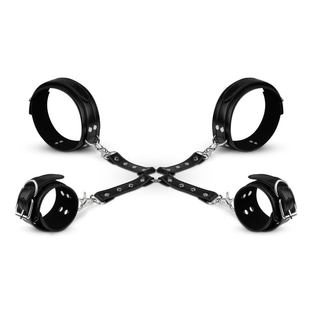 Bedroom Fantasies - Handschellen- und Hogtie-Set - Schwarz