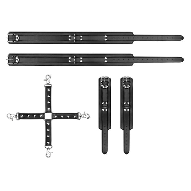 Bedroom Fantasies - Handschellen- und Hogtie-Set - Schwarz