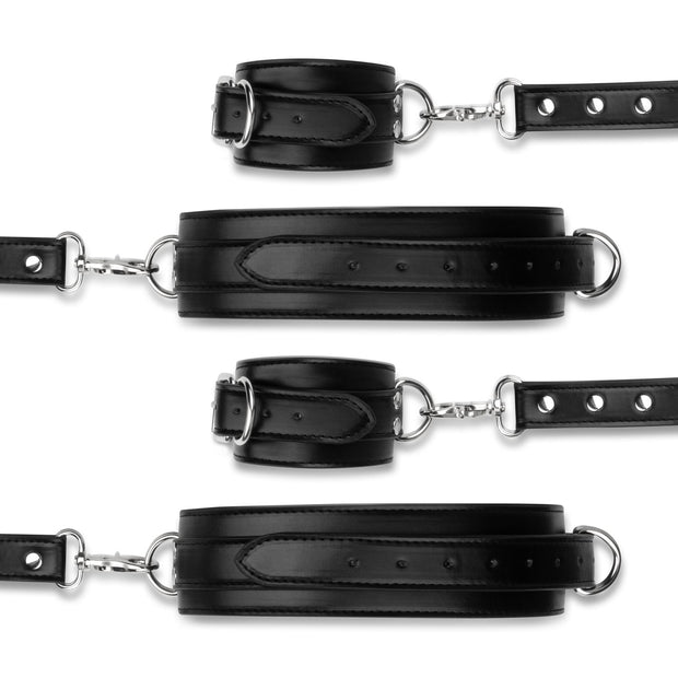 Bedroom Fantasies - Handschellen- und Hogtie-Set - Schwarz