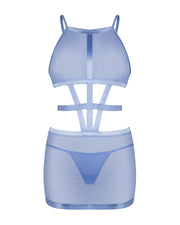 Obsessive - Freedom Shaderi Kleid und String - Blau