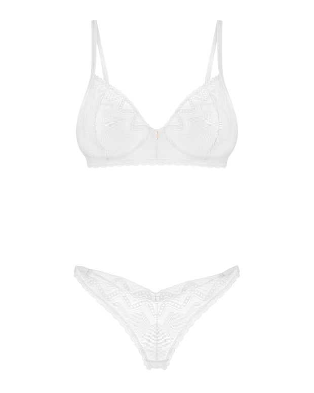 Obsessive - Alissium Zweiteiliges Set - Weiß