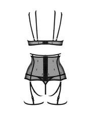 Obsessive - Freedom Anniverse Vierteiliges Set - Schwarz