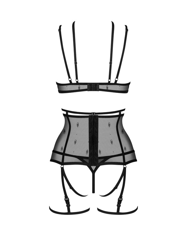 Obsessive - Freedom Anniverse Vierteiliges Set - Schwarz