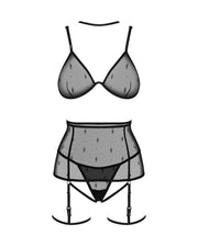 Obsessive - Freedom Anniverse Vierteiliges Set - Schwarz