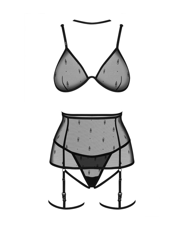 Obsessive - Freedom Anniverse Vierteiliges Set - Schwarz