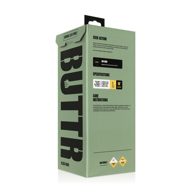 BUTTR - Black Hawk Gebogener Analer Dildo