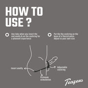 Teazers Dreifacher Prostata-Vibrator mit Fernbedienung