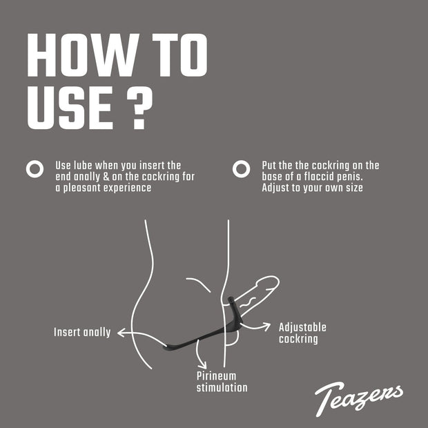 Teazers Dreifacher Prostata-Vibrator mit Fernbedienung