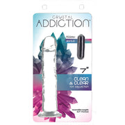 Crystal Addiction - Transparenter Dildo - 18 cm