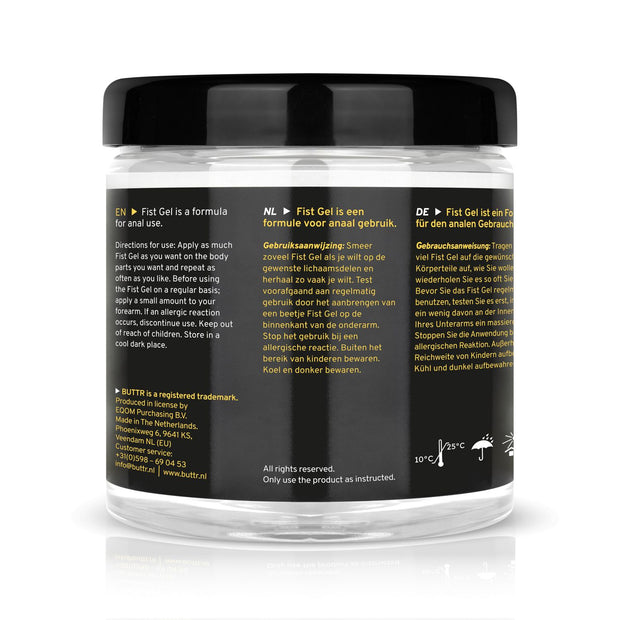 BUTTR - Transparente Fisting Gel nicht klebend - 500 ml