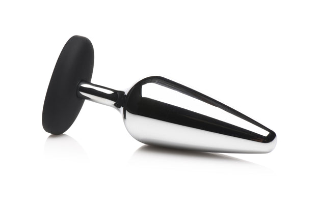 XR Brands - Butt Slut Metall & Silikon Butt Plug - Silber