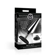 XR Brands - Butt Slut Metall & Silikon Butt Plug - Silber