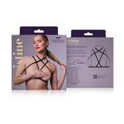 Riemchen-Harness Bralette Fia - schwarz