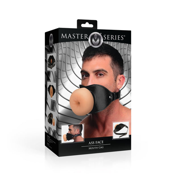 XR Brands - Ass Face Mundgag - Beige