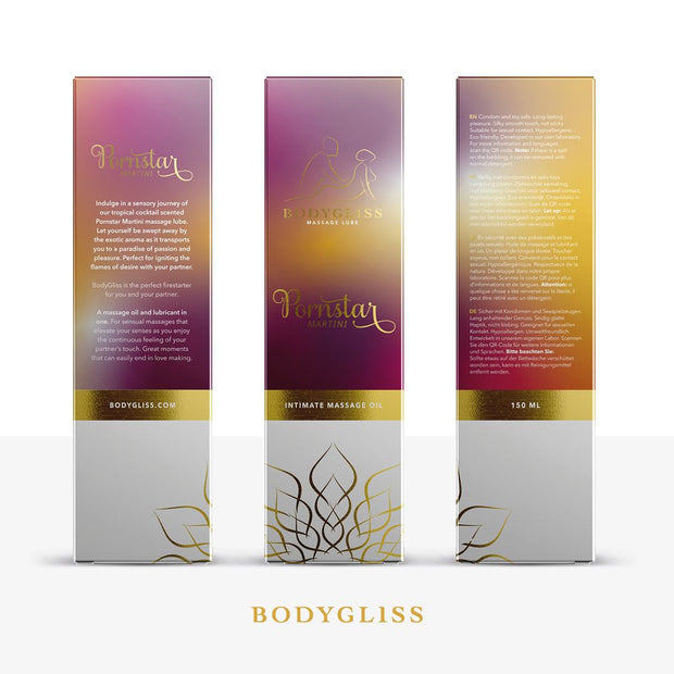 BodyGliss - Massageöl und Gleitmittel in 1 Pornstar Martini - 150 ml