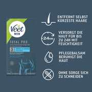 Veet Men Intim-Haarentfernungs-Set für Männer - 100 ml Tube & 50 ml Balsam
