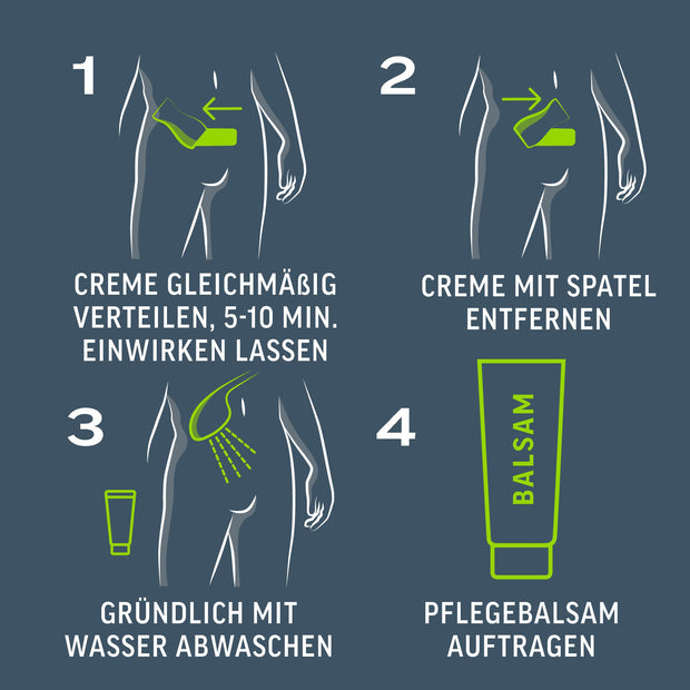 Veet Men Intim-Haarentfernungs-Set für Männer - 100 ml Tube & 50 ml Balsam