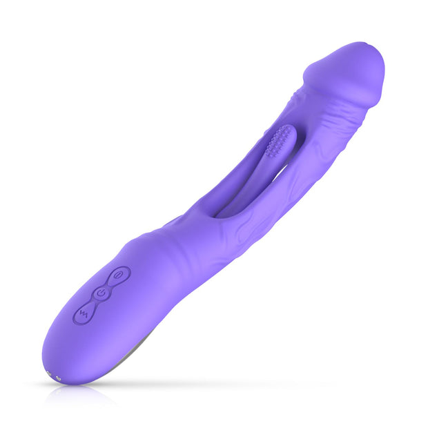 Good Vibes Only - Flax Vibrierender Dildo mit G-Punkt-Stimulator