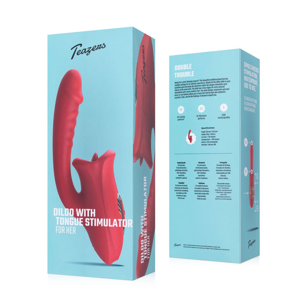 Teazers Dildo mit Klitorisstimulator
