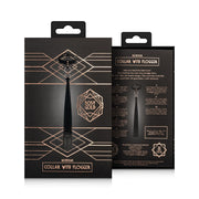 Rosy Gold - Halsband mit Flogger - Schwarz