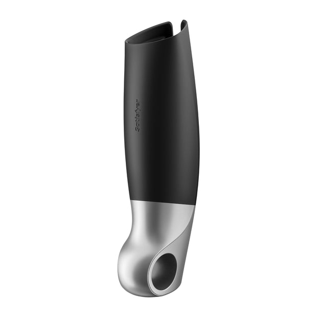 Satisfyer Power Masturbator+ Connect App - Schwarz/Silber