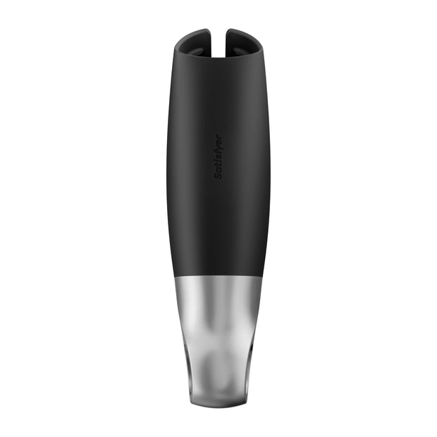 Satisfyer Power Masturbator+ Connect App - Schwarz/Silber